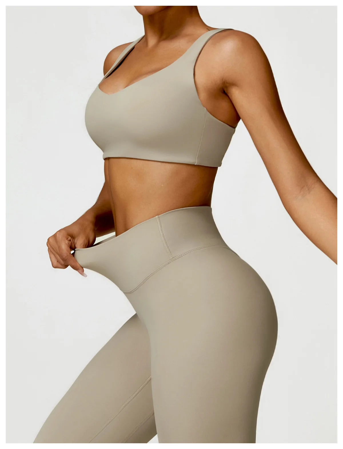Conjunto deportivo de 2 piezas para mujer, de secado rápido, para gimnasio, chándal para correr, entrenamiento, camiseta deportiva de manga larga, ropa de yoga