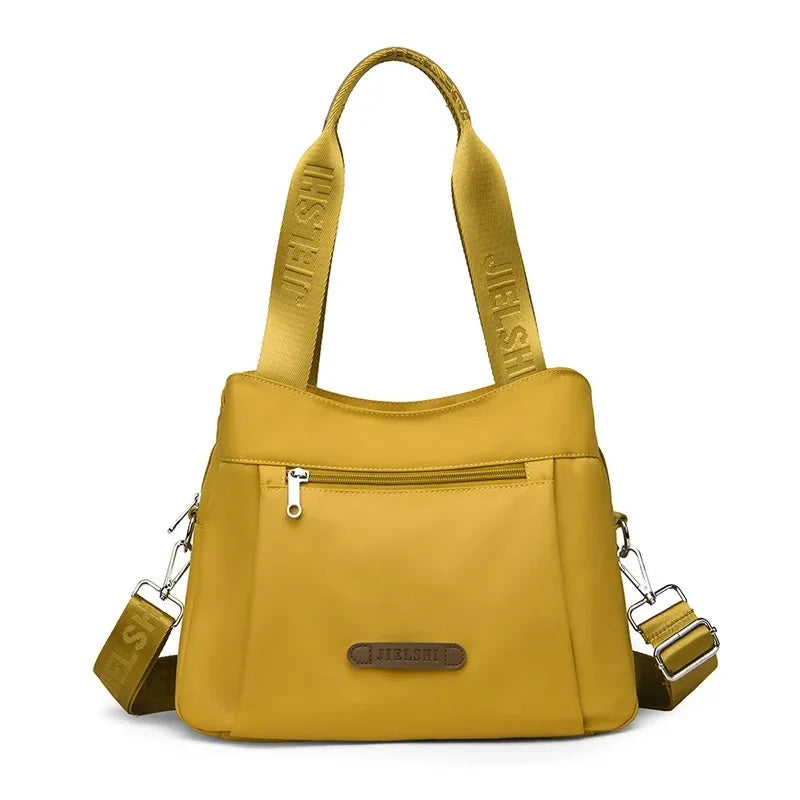 Bolso bandolera de nailon impermeable de moda, bolso informal para ir de compras o de viaje, bolso de mano Jietrans de nuevo estilo, bolso de un solo hombro.