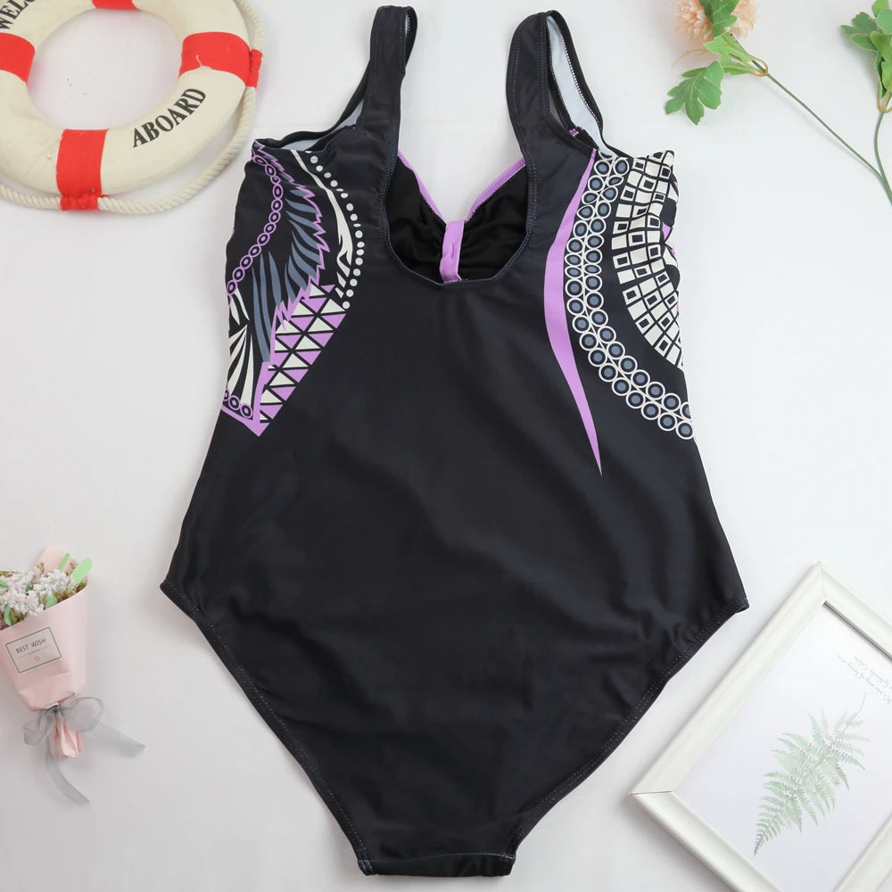 2024 One Piece Swimsuit Sexy Ruched Tummy Control Swimwear Women Vintage Solid Monokini Beachwear Female Bathing Suit Plus Size