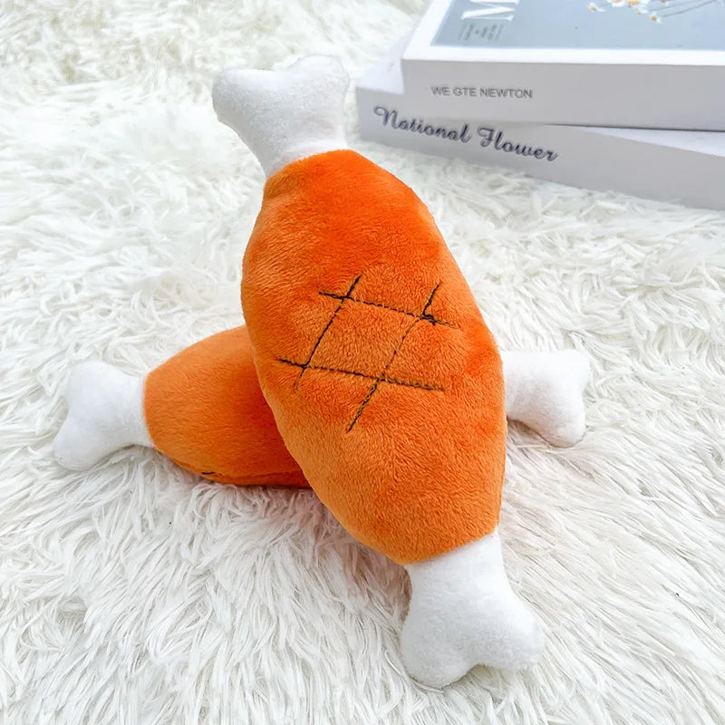 Juguetes divertidos Juguetes para perros Patas de pollo Frutas Zanahorias Verduras Mascotas Perros Gatos Peluches Sonidos Juguetes masticables Suministros