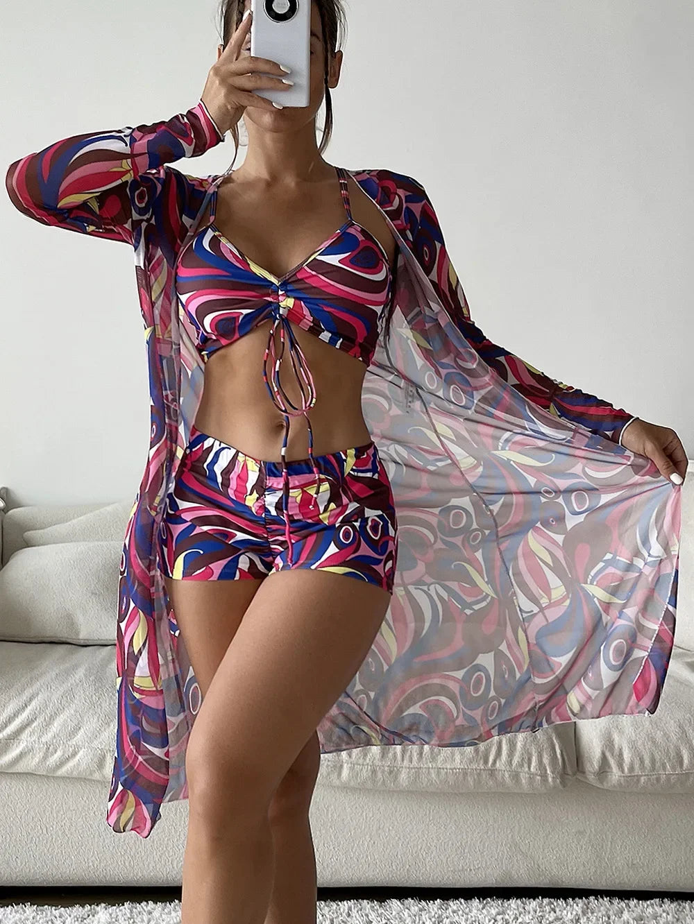 Trajes de baño sexys separados 2024, tankini, ropa de baño femenina, ropa de playa deportiva, trajes de baño de dos piezas, traje de baño de piscina para niñas y mujeres.