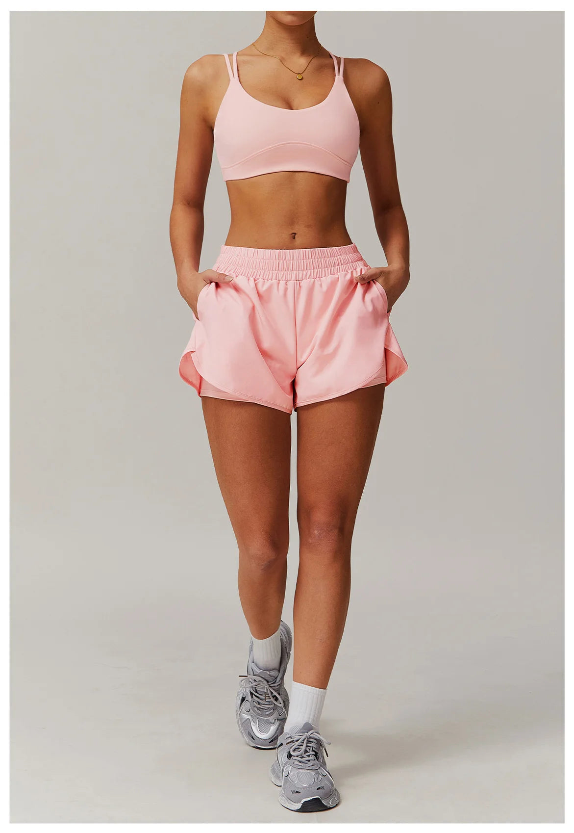 Conjunto deportivo de 2 piezas para mujer, chándal para correr, entrenamiento, con cremallera, pantalones cortos de manga larga, ropa de yoga, ropa deportiva