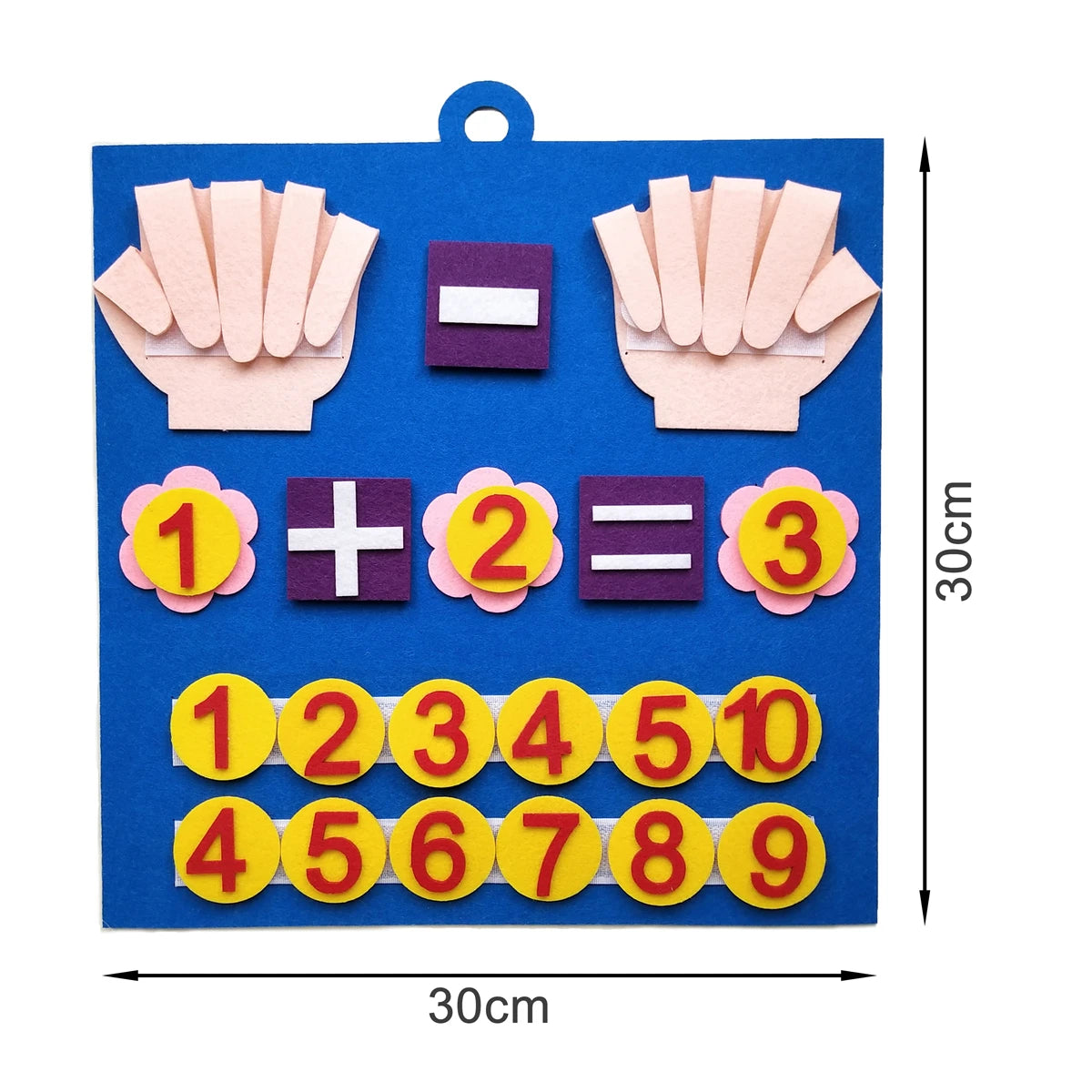 Juguetes Montessori para niños pequeños, juguetes de fieltro con números para los dedos, juguete de matemáticas para contar, juego de aprendizaje de educación temprana para la inteligencia infantil.