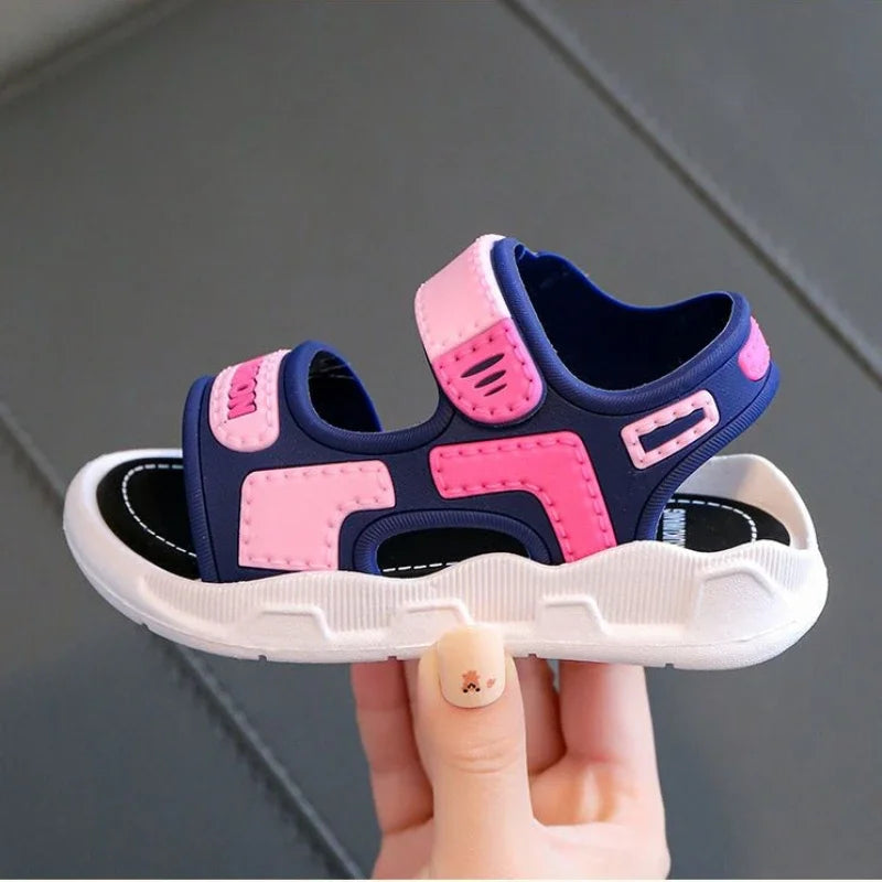 Sandalias de moda para niños, zapatos para bebés, suela suave, antideslizantes, para niños y niñas, zapatos de verano para playa de 2 a 10 años