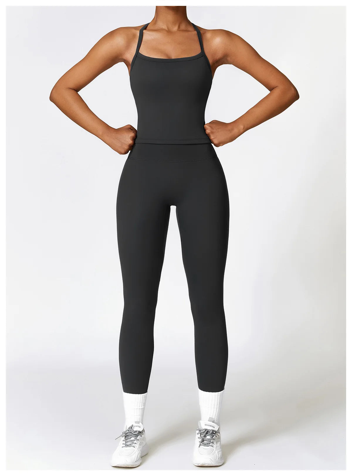 2PCS Seamless Yoga Set Women Workout Set Sportswear Gym Clothing Fitness Long Sleeve Crop Top High Waist Leggings Sports Suits