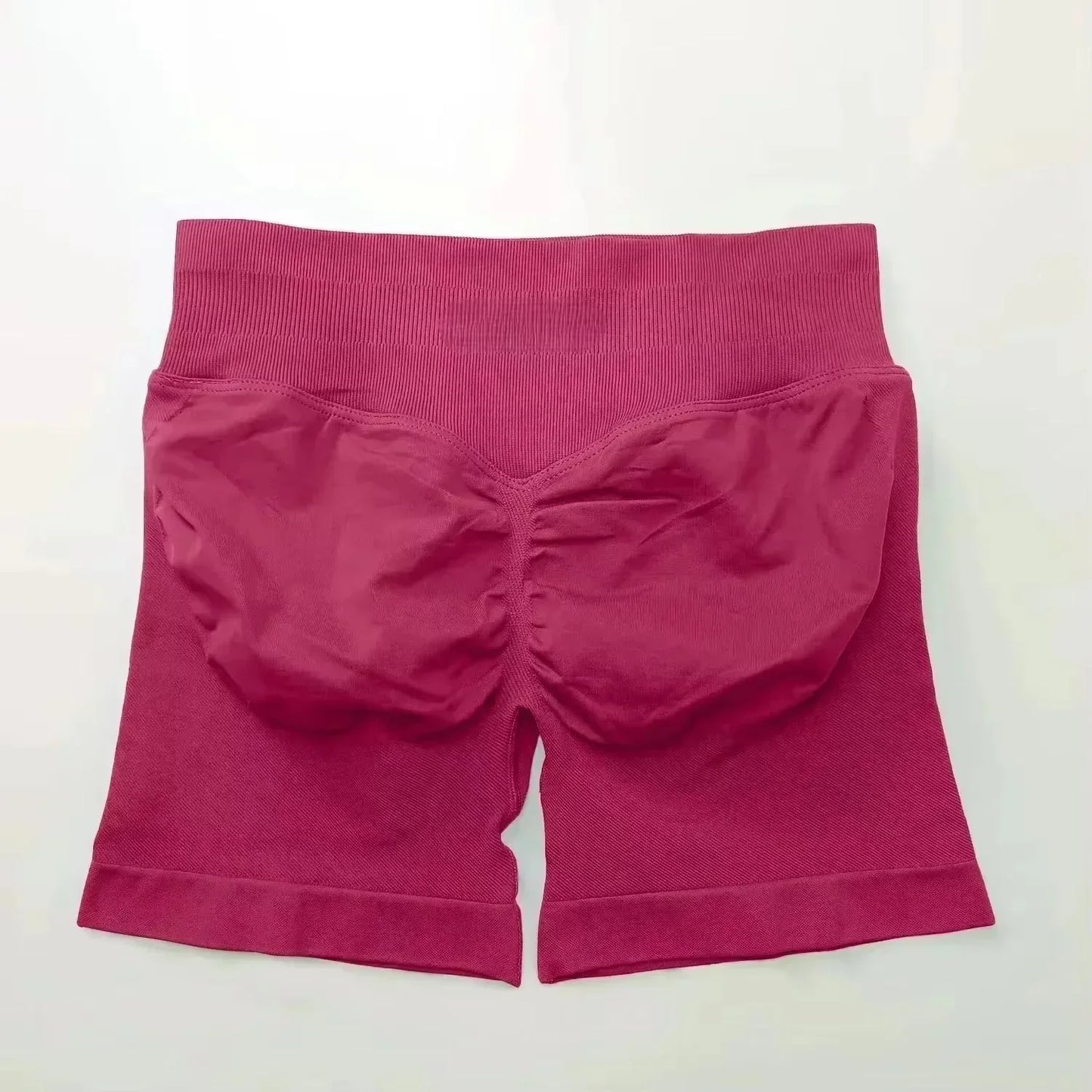 Pantalones cortos deportivos de yoga para mujer, de verano, con efecto piel de melocotón, con bolsillo en la cadera, cintura alta, levantamiento de cadera, secado rápido.