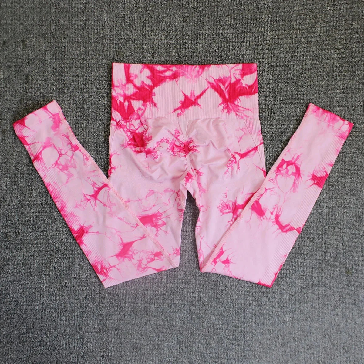 Pantalones de yoga sin costuras, gruesos, ajustados, de talle alto, deportivos, teñidos en lana, con efecto melocotón en los glúteos, largos y ceñidos, para hacer ejercicio.