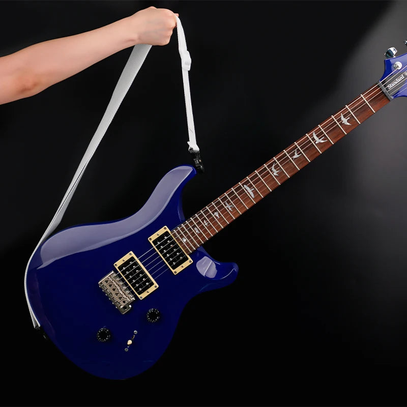 Correa de guitarra VORTEX. Cierre antidesenganche, firme, cómodo y rápido, ideal para guitarras eléctricas y bajos.