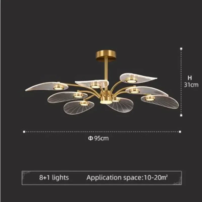 Lámpara de techo LED moderna para sala de estar, decoración de interiores, estudio, dormitorio, iluminación colgante, comedor, cocina, lámpara de araña