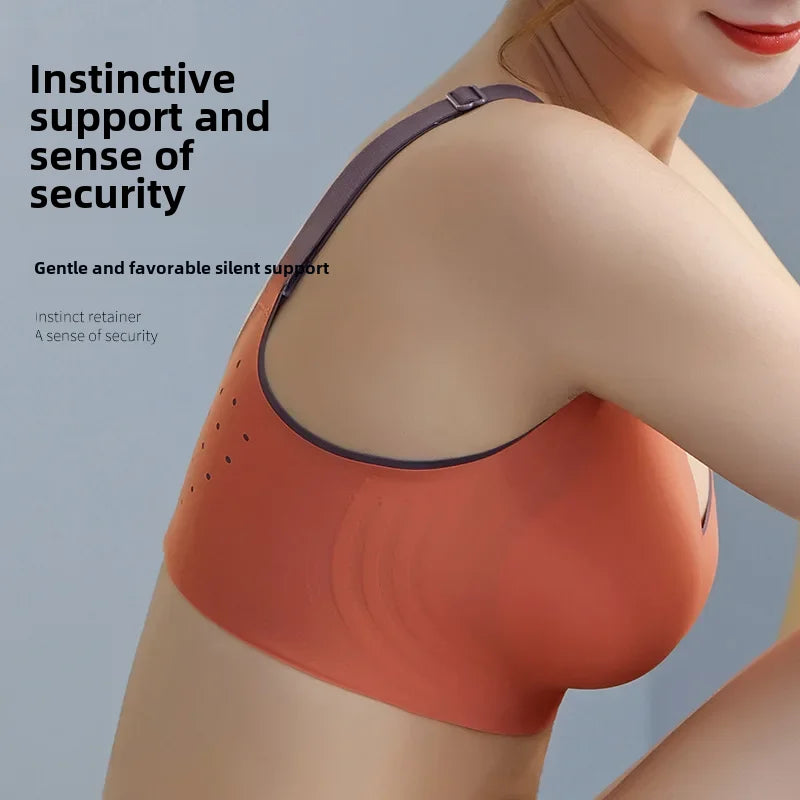 Nuevos sujetadores ultrafinos de verano sin costuras para mujer, deportivos, transpirables, sin aros, de nailon, tallas grandes