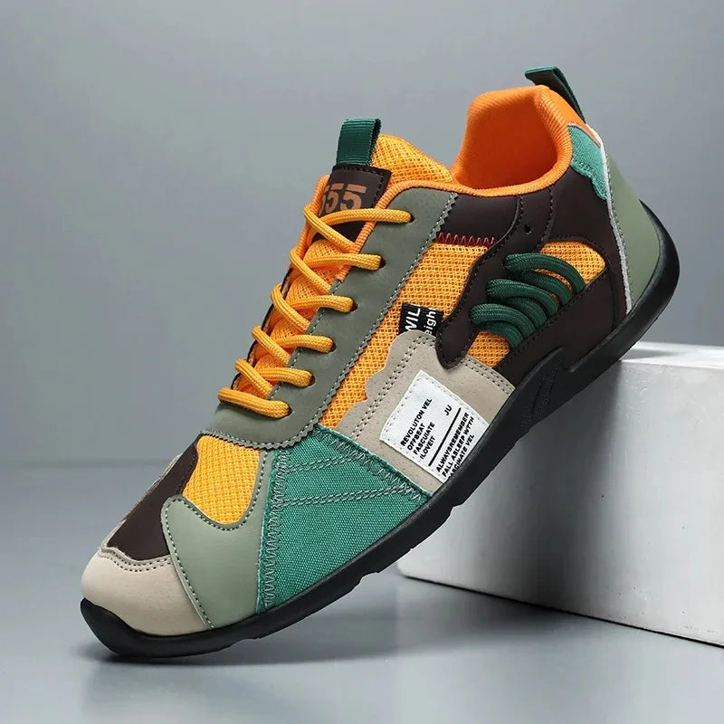 Zapatos casuales de caña baja para hombre, transpirables, estilo retro deportivo, de verano, nuevos y modernos, con suela de goma cómoda.