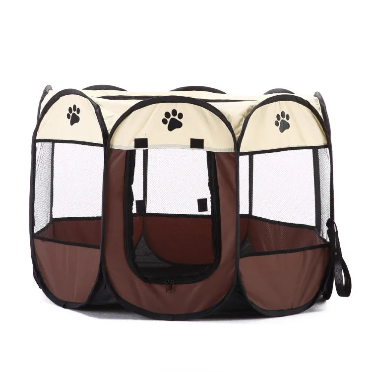 Tienda de campaña portátil y plegable para mascotas, fácil de usar, cerca octogonal, refugio para cachorros, fácil de usar, jaulas grandes para perros y gatos.