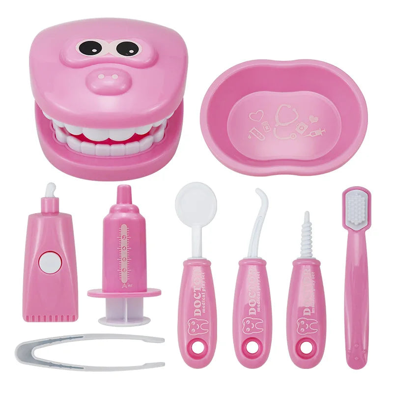 Juguetes Montessori para niños, interacción entre padres e hijos, para niñas y niños, dentistas, revisión de dientes, modelo de doctor, juego de rol, juguete de aprendizaje para bebés y niños.