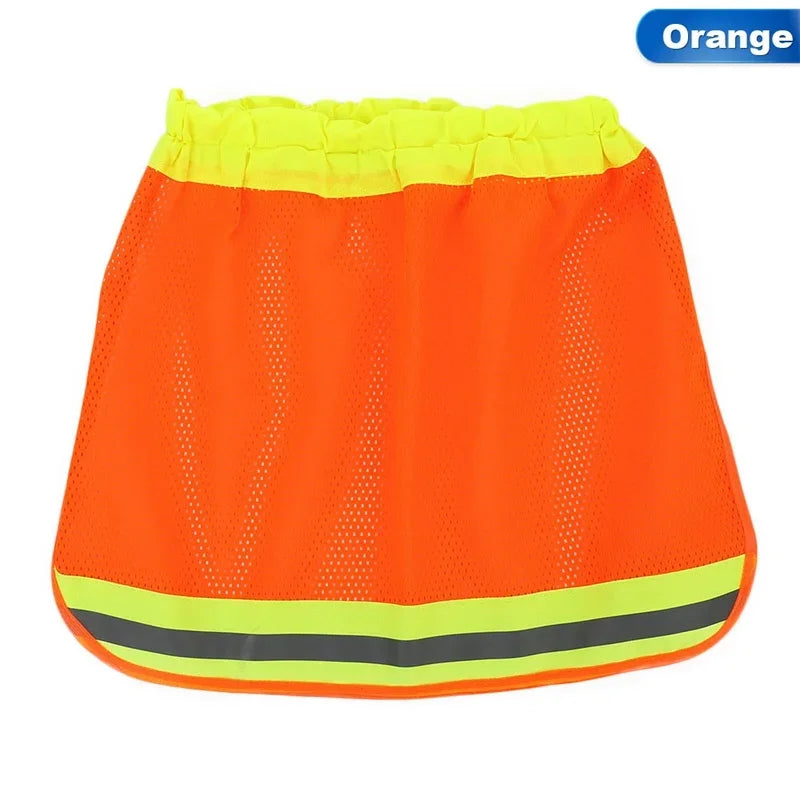 Casco de seguridad para exteriores para obras de construcción, cubrecuello, sombrero transpirable para el sol, parasol sombrero reflectante ESCAM