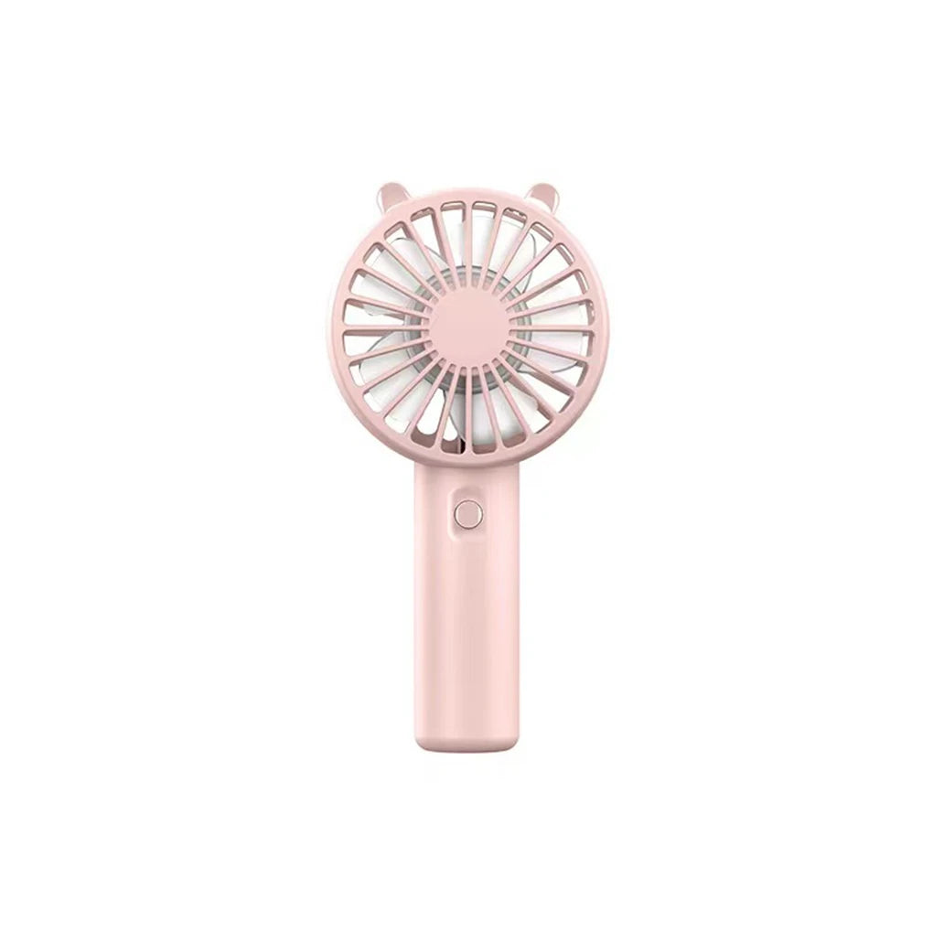 Ventilador portátil recargable por USB, ventilador de escritorio con base, pequeño ventilador de maquillaje para pestañas, para mujeres y niñas, para exteriores, oficina, color blanco