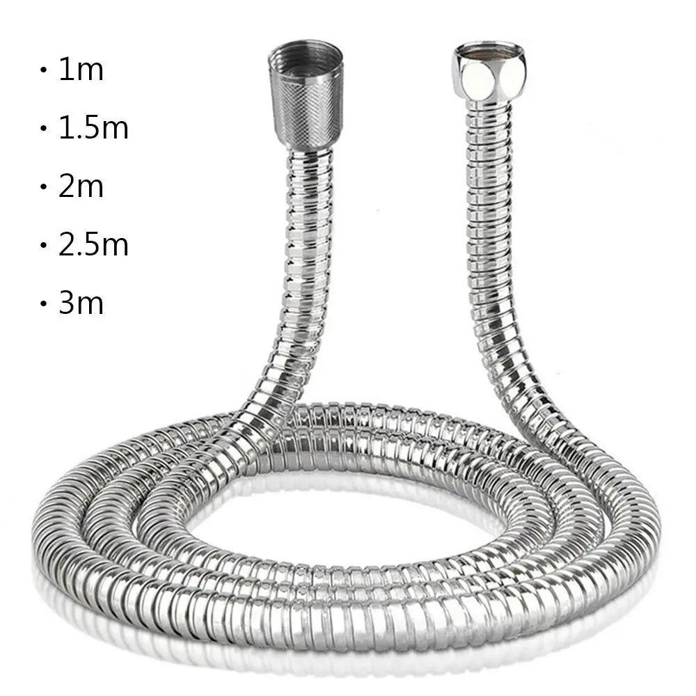 Manguera flexible de acero inoxidable para ducha, tubo flexible para baño, 1-3 m, accesorios de baño
