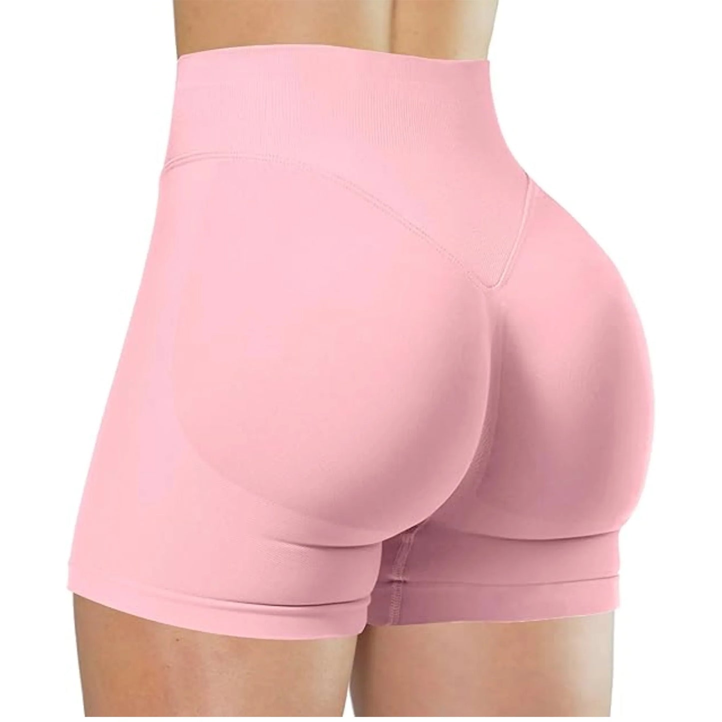 Pantalones cortos de yoga de cintura alta de verano, modernos y sexys, para correr y hacer ejercicio, leggings de yoga de color sólido.