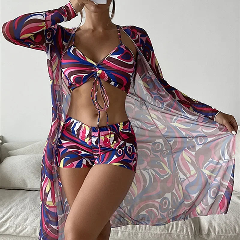 Trajes de baño sexys separados 2024, tankini, ropa de baño femenina, ropa de playa deportiva, trajes de baño de dos piezas, traje de baño de piscina para niñas y mujeres.