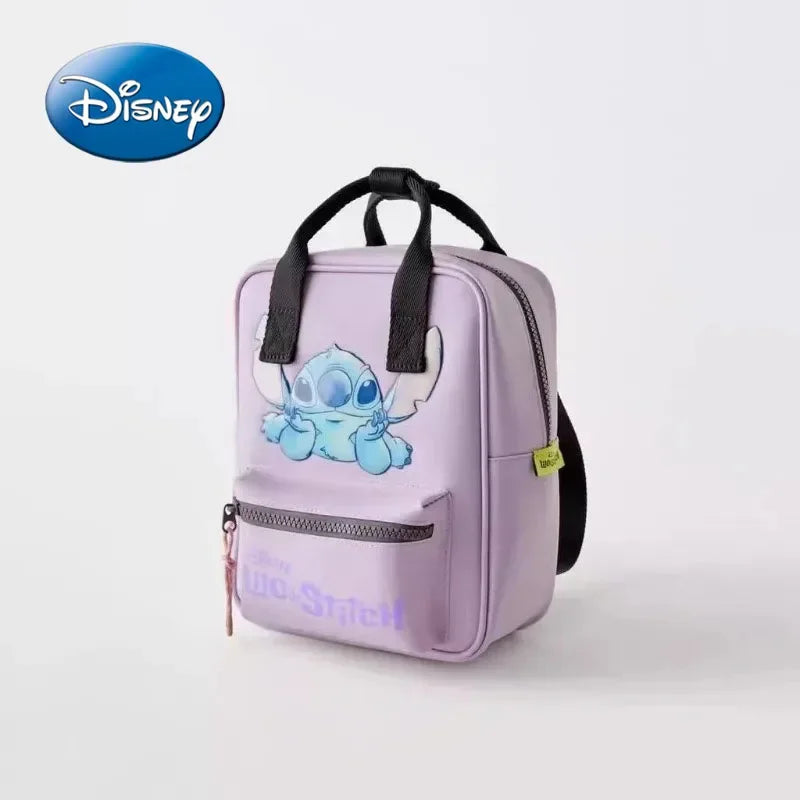 Mochila de moda con dibujos animados de Mickey Mouse de Disney, mochila escolar de lona de Minnie para mujer, mochila de gran capacidad a la moda, mochila para niñas