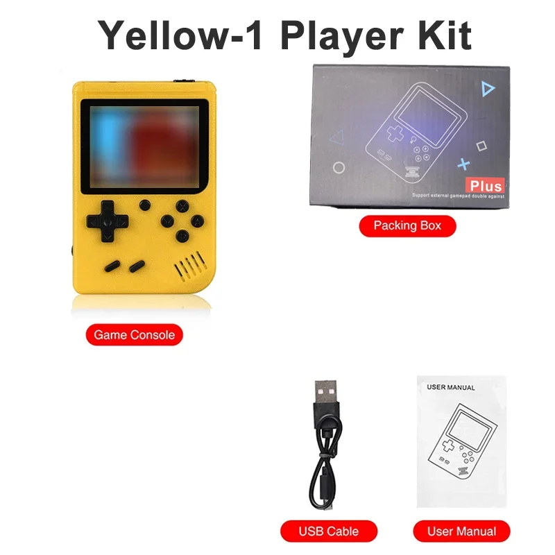 NUEVA mini consola de videojuegos retro portátil de 8 bits, reproductor de juegos portátil con 400 juegos integrados, salida AV, consola de juegos Gameboy videojuego