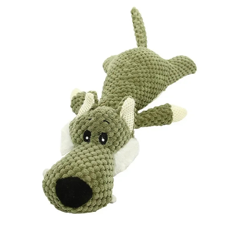 Juguetes para perros grandes, lindos juguetes de peluche con chirrido, de vellón, duraderos, para masticar, lindos juguetes blandos, juguetes molares para mascotas, accesorios para perros.