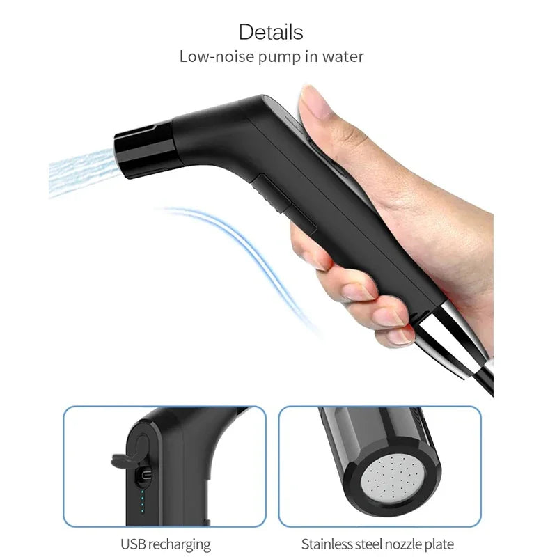 Limpiador corporal portátil integrado de mano, higiene personal, limpieza, calmante, cuidado posparto, viaje eléctrico, spray para sentarse