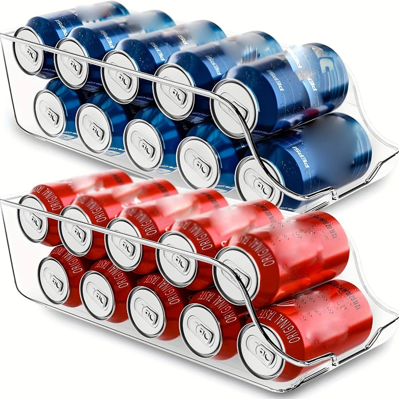 1 pieza de latas de almacenamiento de cocina, latas de refresco, latas de almacenamiento, organizadores de refrigerador y congelador, dispensadores de latas, accesorios de cocina