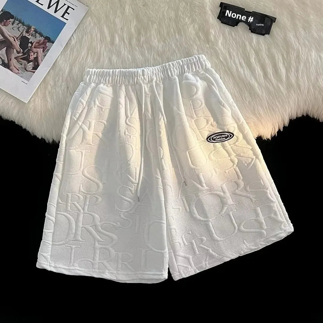 Conjunto de camiseta y pantalones cortos de manga corta para hombre, ropa deportiva informal de verano, corte holgado, marca de moda, largo de cinco cuartos, cómodo