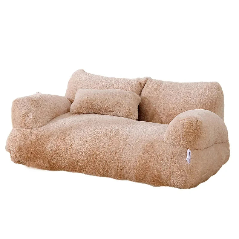 Cama de lujo para gatos, sofá cálido de invierno, nido para mascotas, para perros pequeños y medianos, cómoda cama de felpa para cachorros, suministros para mascotas