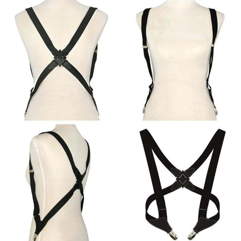 Nuevos tirantes ajustables para hombre, tirantes con clip en la espalda, cinturón elástico para pantalones y tirantes para hombre y mujer.
