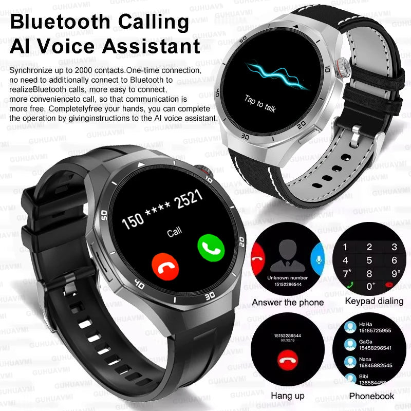 Reloj inteligente HUAWEI DT5 Pro con memoria de 32 GB, música local, llamadas Bluetooth, rastreador GPS, brújula, menú 3D, Bluetooth, para hombres y mujeres (2025)