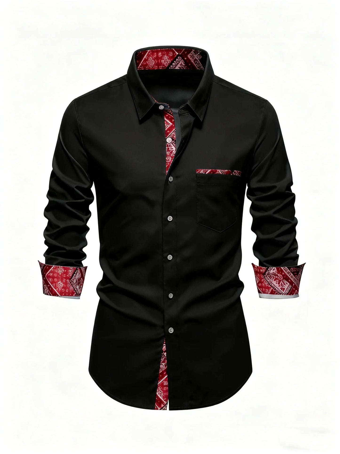 10 colors men's long sleeves, business trip, simple and stylish design, regular shirt, XS-6XL size, fast delivery