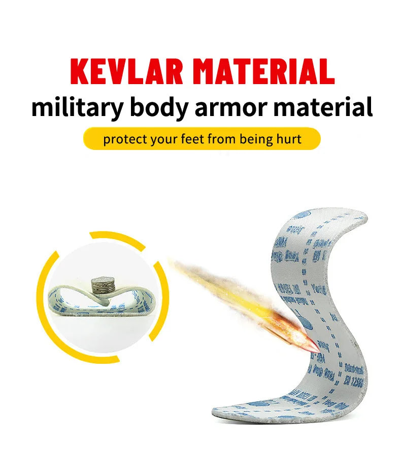 Zapatos de seguridad con botón giratorio para hombre, zapatos de trabajo con puntera de acero, zapatos de trabajo indestructibles y ligeros, zapatillas transpirables.