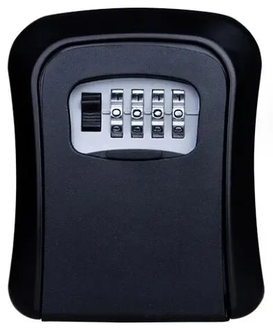 Cerradura de combinación Key Keeper para montar en la pared, resistente al agua, 4 dígitos, contraseñas, caja de almacenamiento para 5 llaves, fácil de arreglar, caja de seguridad para el hogar o la oficina