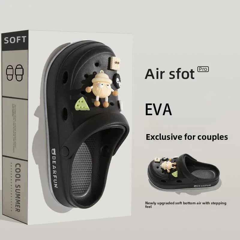 Zapatos de verano para mujer, antideslizantes, con dibujos animados, suela gruesa y suave de EVA, ¡oferta de temporada!