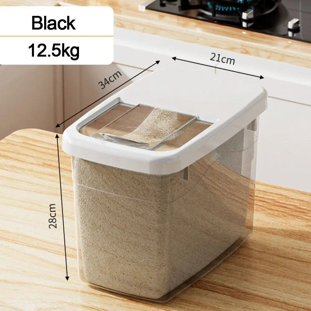Contenedor de cereales, grano, alimentos, cubo de arroz, tanque, a prueba de humedad e insectos, caja sellada para almacenar arroz, accesorios de cocina