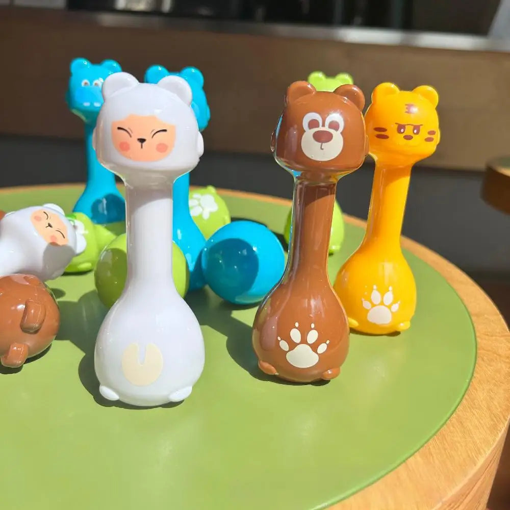 Juegos de bolos para niños, juguetes con formas de animales, interacción entre padres e hijos, juguetes educativos, entretenimiento para interiores y exteriores.
