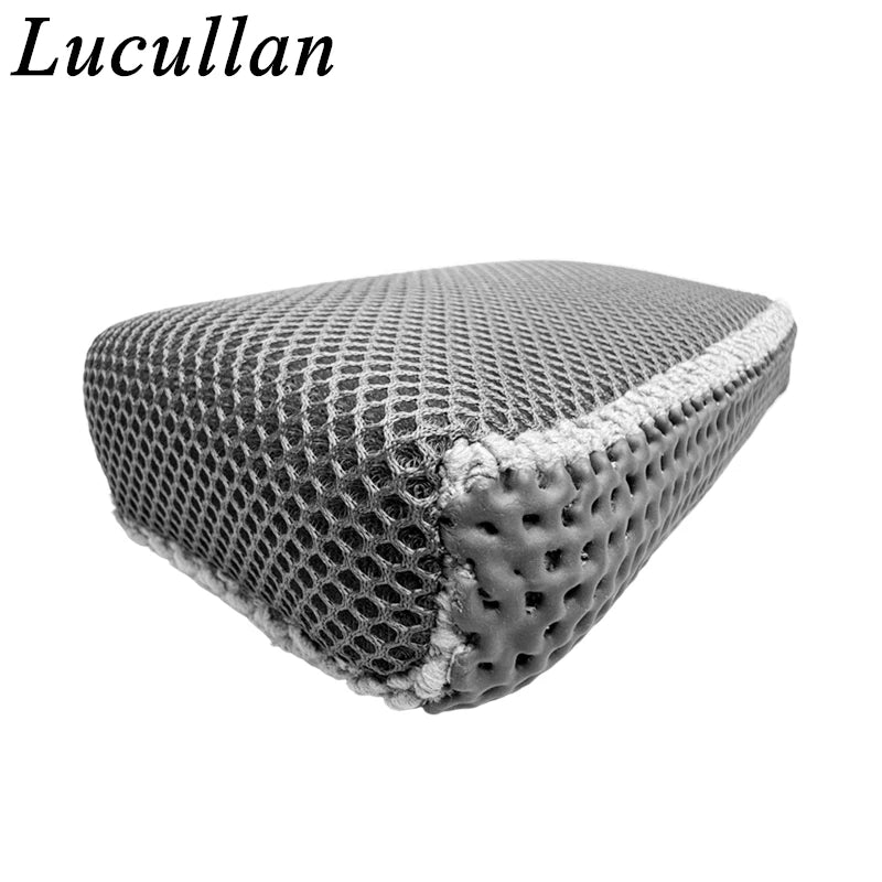 Esponja de arcilla Lucullan de doble cara, alternativa a la barra de arcilla, para fregar trabajos de arcilla y limpiar vidrios en profundidad.