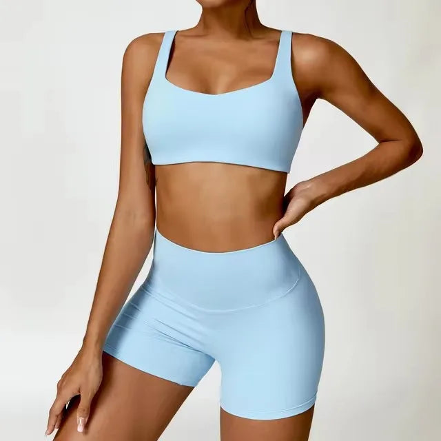 Conjunto deportivo de 2 piezas para mujer, de secado rápido, para gimnasio, chándal para correr, entrenamiento, camiseta deportiva de manga larga, ropa de yoga