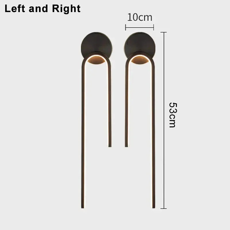 Lámparas de pared LED modernas, iluminación interior para sala de estar, dormitorio, mesita de noche, luz LED, decoración del hogar, apliques de pared