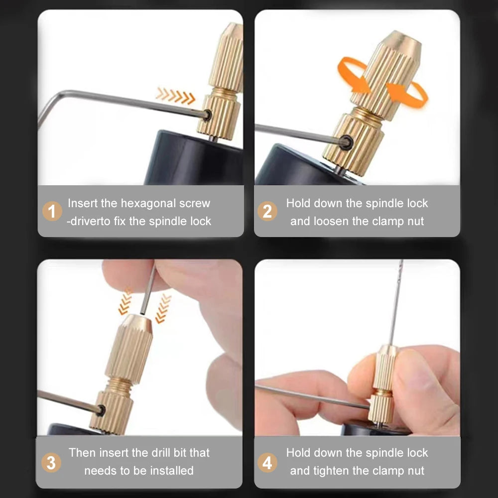 Mini taladro eléctrico de mano, bricolaje, USB, herramientas para resina epoxi, fabricación de joyas, artesanía en madera, grabado, pluma.