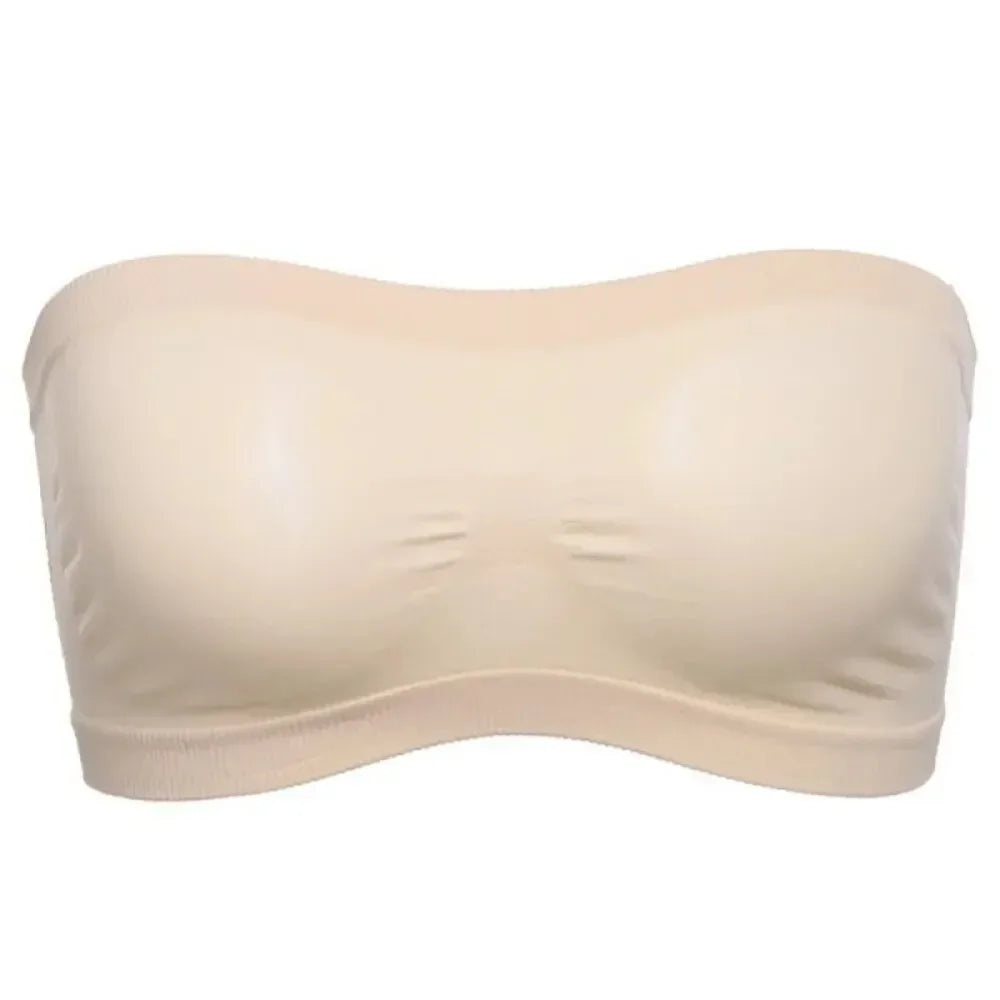 Sujetador de tubo de malla transpirable para mujer, sin protectores de pecho