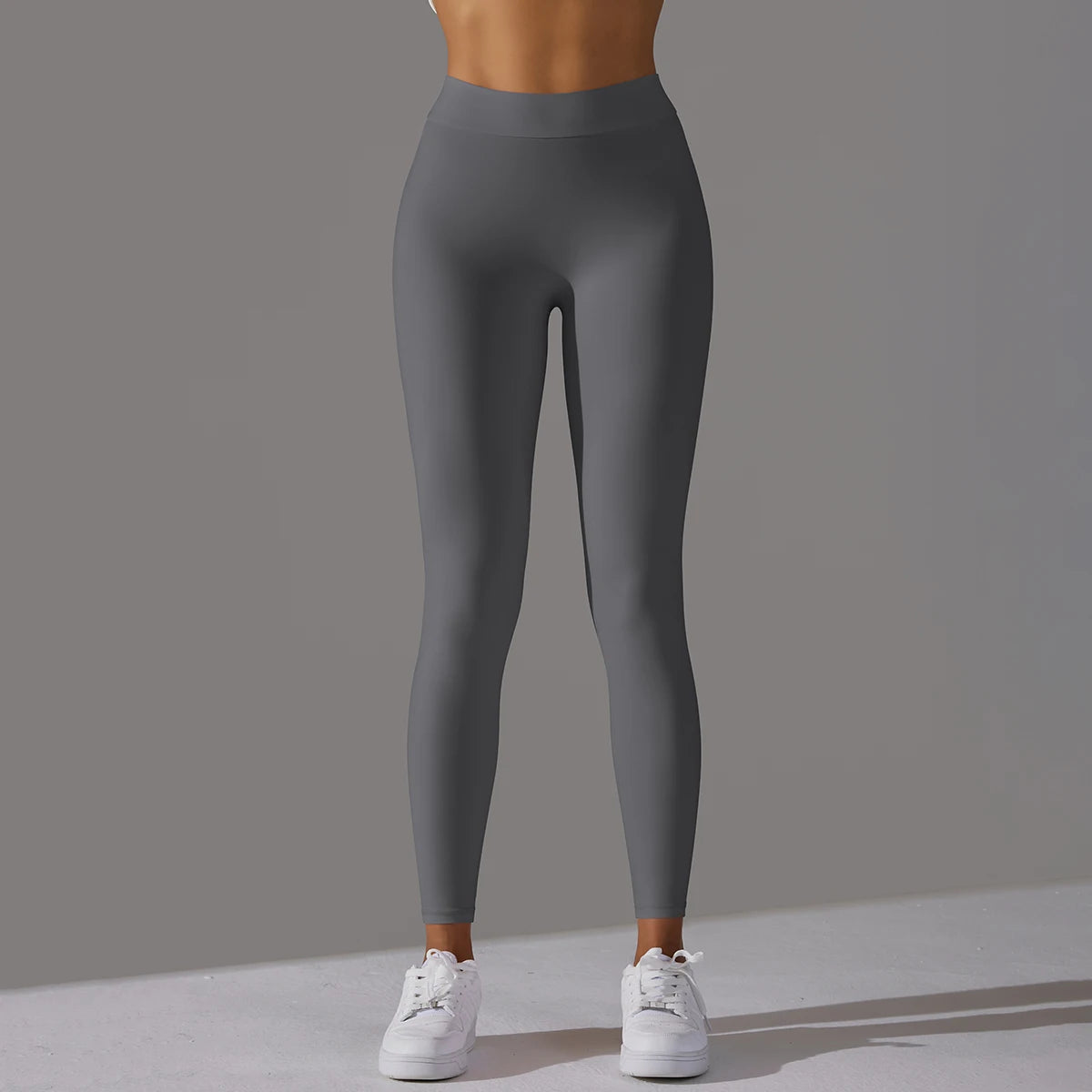 Women Seamless Solid Leggings Knitted High Waist Sports Leggings Fashion Hip Lifting Running Yoga Sport Gym Tights Pantalones