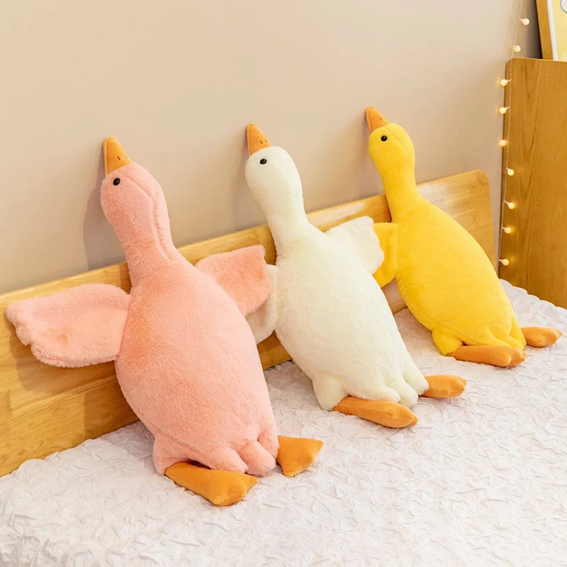 Juguetes para perros, juguetes para perros de 50 cm, peluche suave de pato durmiendo, suministros para mascotas, accesorios