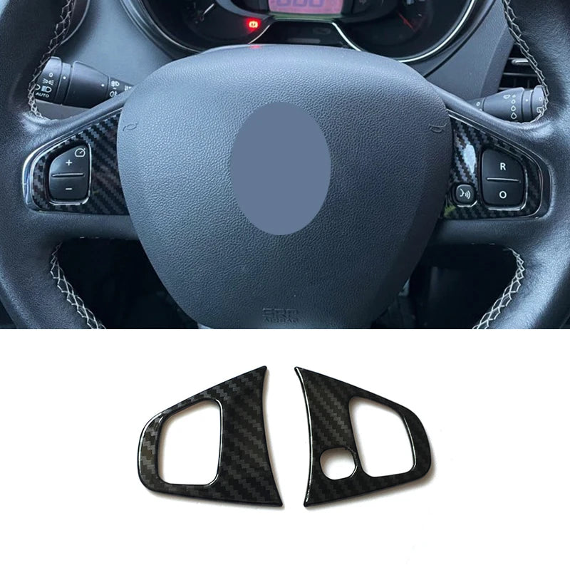 Accesorios para Renault Clio IV Clio4 2013 2014 2015 2016 2017 2018: Interiores de fibra, cubiertas de cuencos de puerta, molduras y adornos de estilo.