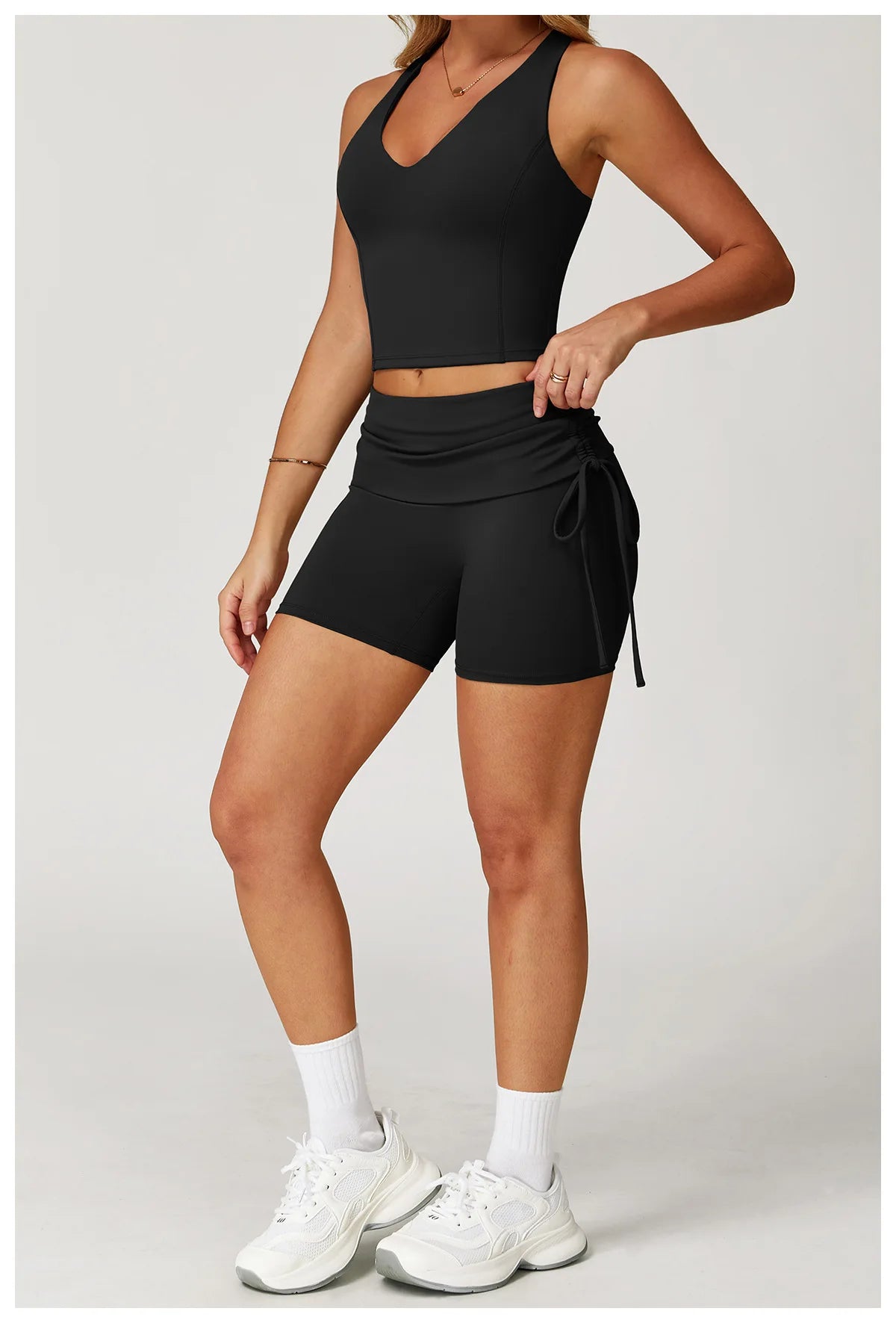 Conjunto de chándal de yoga para mujer, 2 piezas, ropa deportiva para entrenamiento, fitness, gimnasio, leggings de cintura alta, sujetador deportivo, ropa deportiva