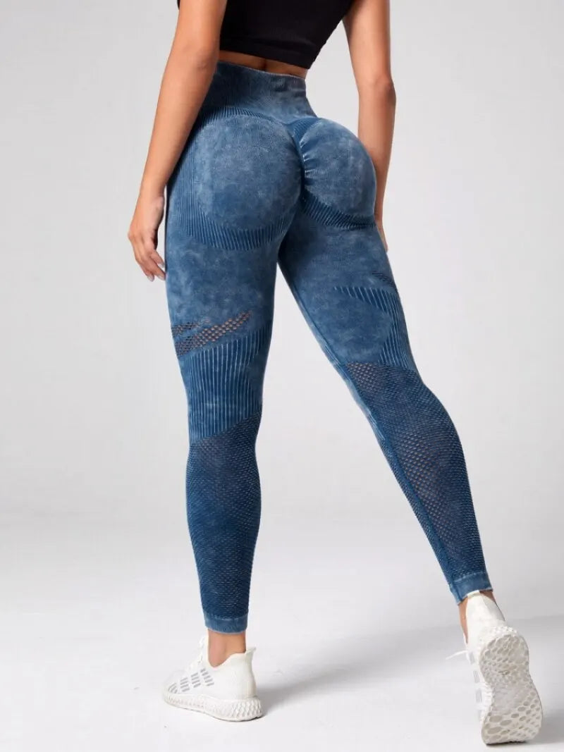 Leggings para mujer, pantalones de yoga para fitness, mallas deportivas sin costuras, pantalones de gimnasio con efecto push-up, pantalones de entrenamiento de cintura alta elásticos.