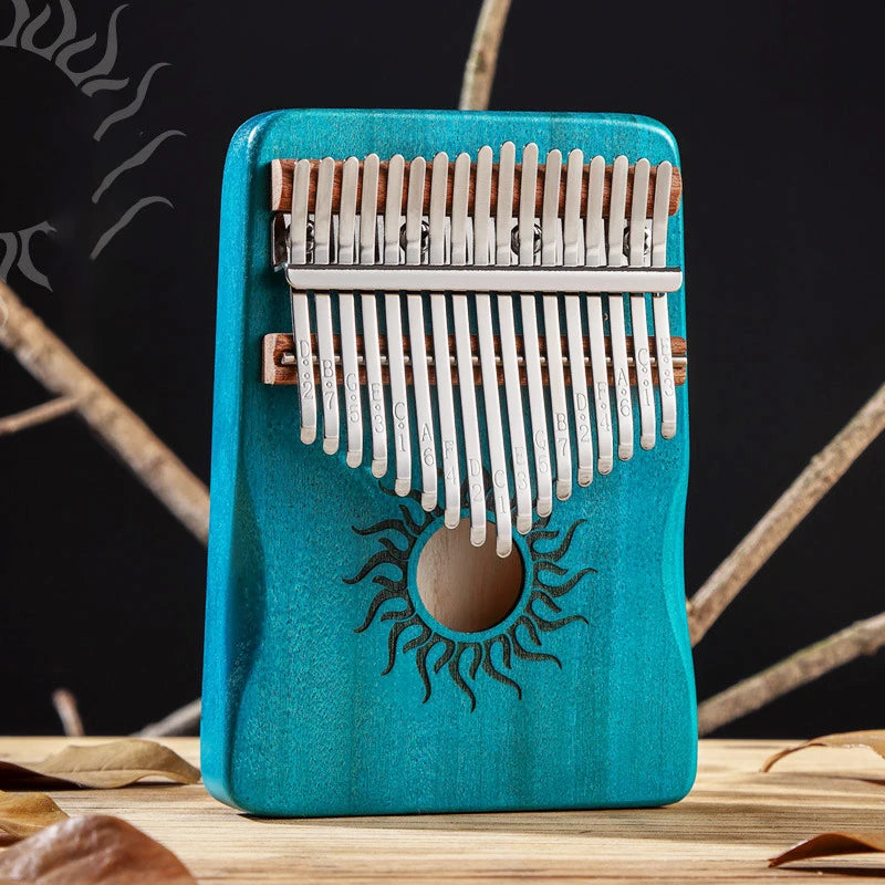 Hluru - Kalimba de arce de 21 teclas, piano de pulgar de 17 teclas, piano de dedo portátil para principiantes, regalo Mbira para niños y adultos