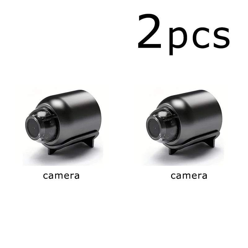 Mini cámara HD WiFi 1080P, grabadora de video inalámbrica remota para el hogar, mascotas, perros y niños, monitoreo de seguridad para iPhone y batería.