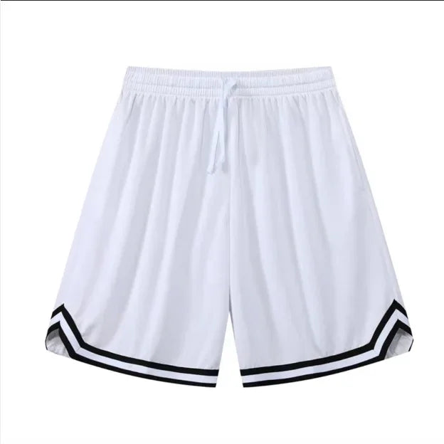 Pantalones cortos de baloncesto holgados para hombre, para correr, playa, verano, estilo americano, deportivos, informales, versátiles, de cinco pulgadas de largo.